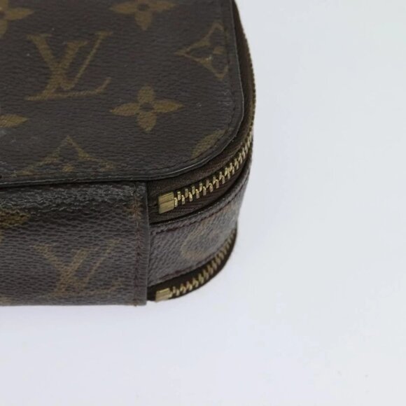 LOUIS VUITTON Monogram Trousse Brush PM Cosmetic Pouch M47510 LV Auth 120867 - Picture 5 of 16